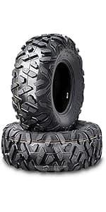WANDA ATV/UTV Tires 25x8-12 25x8x12 6-Ply Light Mud Tires, Set 2-10243