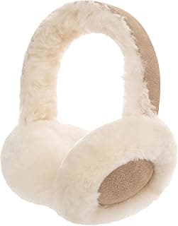 MaxW Wool Ear Muffs for Winter Women Men Fluffy Earmuffs Soft Cozy Ear Warmers Outdoor Ear Covers for Cold Weather