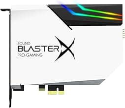 Creative Sound BlasterX AE-5 Plus Pure Edition SABRE32 Ultra-Class 32-bit/384kHz PCI-e Gaming Sound Card and DAC with Dolby Digital and DTS, Xamp Discrete Headphone Bi-amp, 122dB SNR, RGB LED Strips