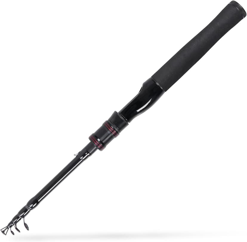 Telescopic Fishing Rod, Collapsible Fishing Rod Portable Spinning Pole for Saltwater and Freshwater, Carbon Fiber Lightweight and Compact Design