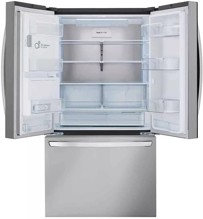 LG 36 Inch Counter-Depth MAX™ Smart French Door Refrigerator with 26 cu.ft. Capacity, WiFi Enabled, ThinQ Technology, Dual Ice Maker, Slim SpacePlus® Ice System