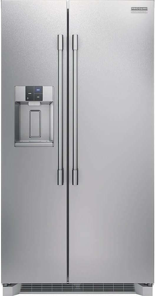 Frigidaire Professional 36 in. 22.3 cu. ft. Counter Depth Side-by-Side Refrigerator in Stainless Steel with CrispSeal Technology
