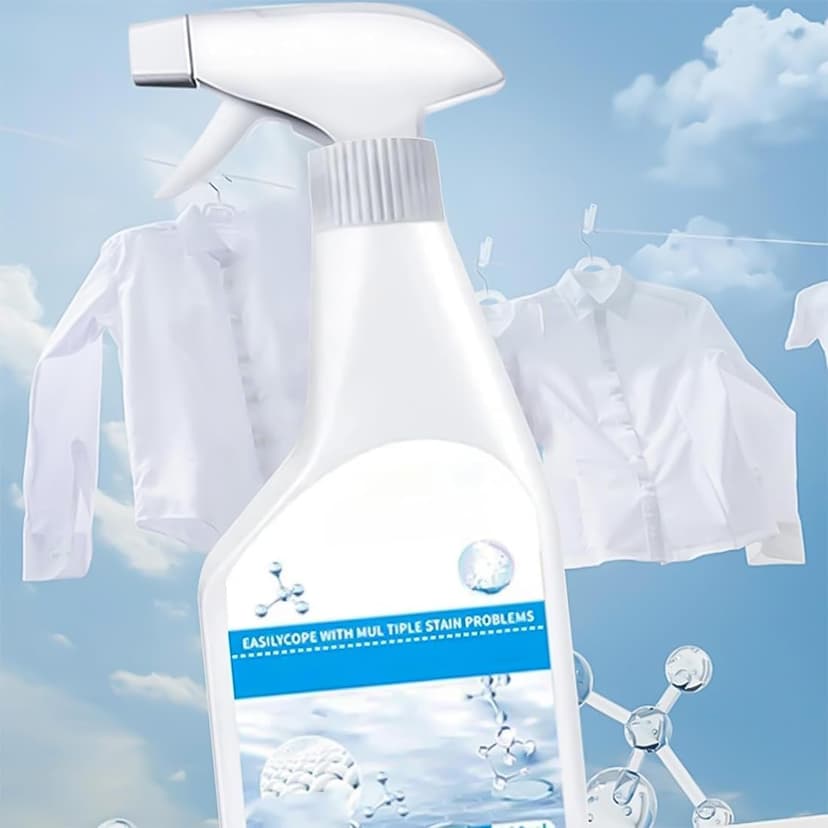 Multipurpose Stain Remover, Dry Clean on the Go Stain Remover Spray, 300ml Cozy Home Laundry Stain Remover, No Water No Waiting for Delicate Fabric Wash -Grease,Cotton,Linen & Synthetic Clothes (1PC)