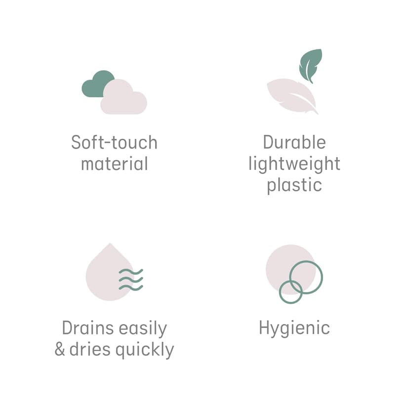 Angelcare Baby Bath Support (Pink) | Ideal for Babies Less than 6 Months Old