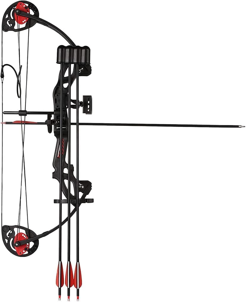 Compound Bow Archery for Youth and Beginner, Right Handed,19”-28” Draw Length,15-29 Lbs Draw Weight, 260 fps