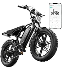 TST Electric Bike for Adults 1500W Peak 20" Fat Tire All-Terrain E-Bike 60/110 Miles 28 MPH Electric Dirt Bike - 48V 15/25 AH Battery Tested to UL 2849 Powered Electric Bicycle