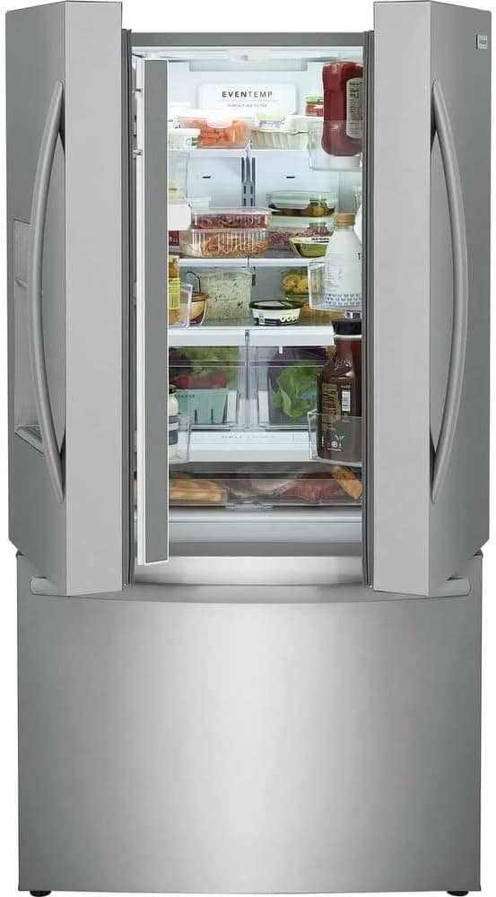 Frigidaire FRFS2823A 36 Inch Wide 27.8 Cu. Ft. French Door Refrigerator with External Ice and Water Dispenser - White