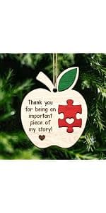 Heartfelt teacher Christmas ornament. A thoughtful thank you gift for teachers that shines with appreciation. Ready to hang. Teacher Christmas Ornaments – Best Merry for Teachers (B48) B0D9GZF921