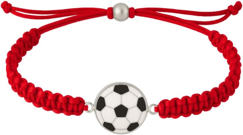 Soccer Bracelet, Soccer Jewelry, Adjustable Unisex Soccer Paracord Bracelets - Soccer Gift