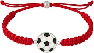 Soccer Bracelet, Soccer Jewelry, Adjustable Unisex Soccer Paracord Bracelets - Soccer Gift
