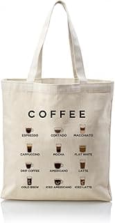 Canvas Tote Bag Aesthetic for Women,Reusable Canvas Cute Shoulder Bag for Grocery, Shopping, Beach & Daily Use B0DGKVR1DY