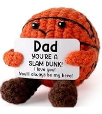 Basketball Coach Appreciation Gift - Thank You Gifts for Basketball Coach, Cool Handmade Crochet Basketball Present for Retirement Birthday Christmas - Thank You for Helping me Grow