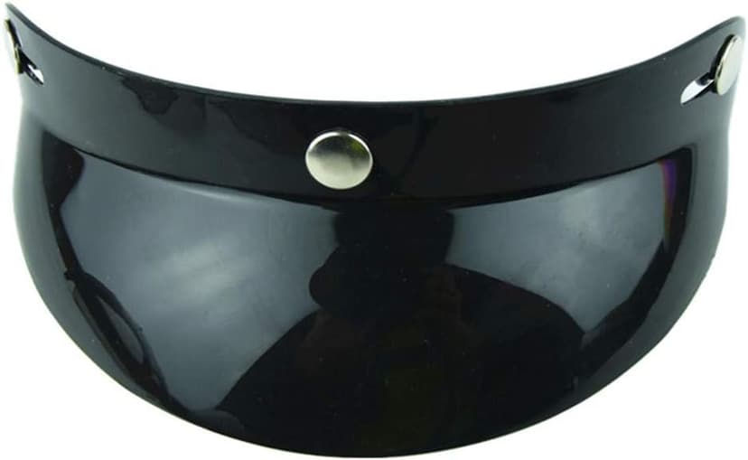 VCOROS Helmet Peak Shield Open Face Retro Motorcycle Helmet Sun Shade Protector Black Peak Shield