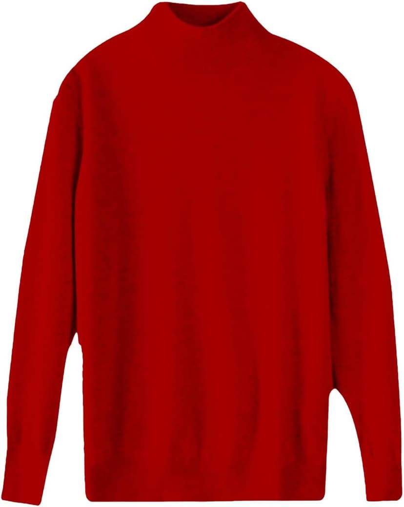 HUEAHDOU Cashmere Sweaters for Women Long Sleeve Crewneck Soft Warm Pullover Tops Casual Lightweight Oversized Knit Sweater