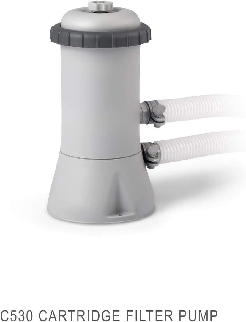 Intex 28131EH Easy Set Inflatable Swimming Pool Set: 12ft x 30in – Includes 530 GPH Cartridge Filter Pump – Puncture-Resistant Material – 1485 Gallon Capacity – 23in Water Depth