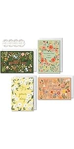 TwoDays Flower Bouquet Handprint Art Craft DIY Kit, Unique Gifts for Mom from Daughter or Son for Mother's Day Birthday Christmas, Gift for Grandma.(12" X 16", with Wood Frame)