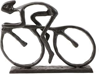 Cast Iron Art Sculpture Home Decoration Statue for The Bicycle Enthusiast Metal Figurine Art Home Décor for Runner Sportsman Cyclist Bicycle Enthusiast (4# Cyclist) B07QDYFNB8