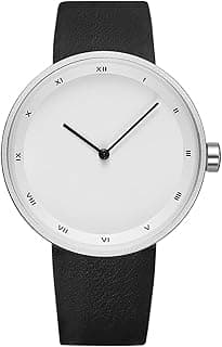 AGEN KGEN Mens Watches Ultra-Thin Minimalist Waterproof Fashion Simple Business Wrist Watch for Men Unisex Dress with Leather Band