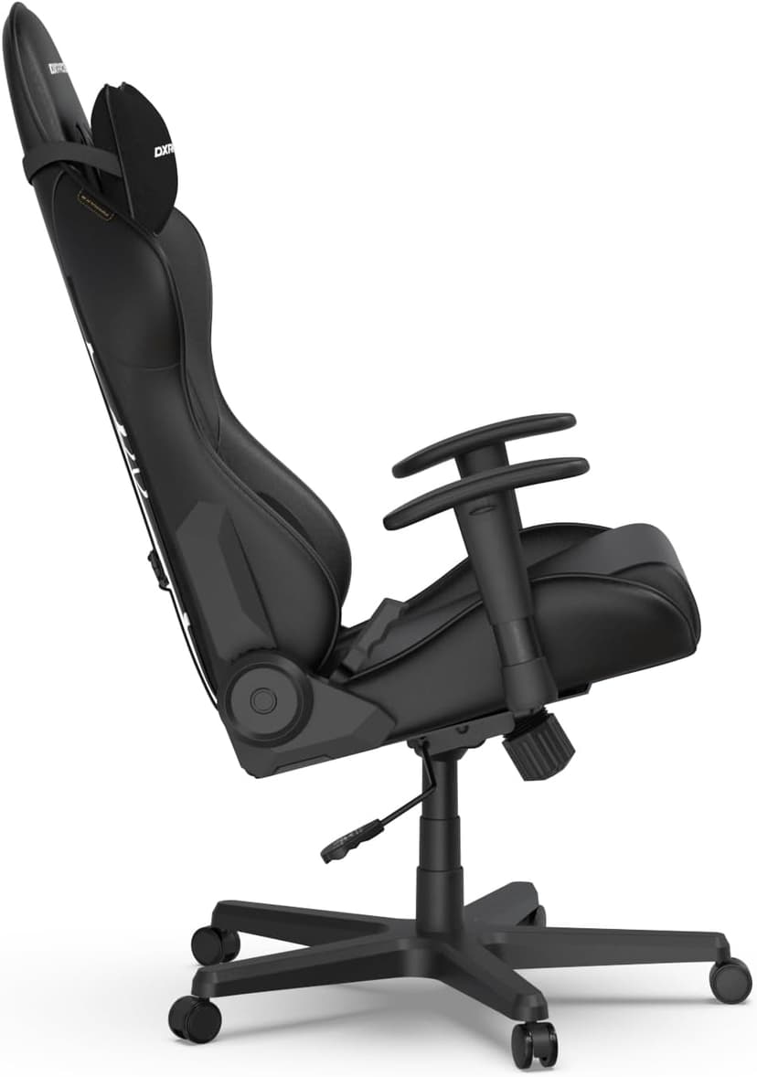 DXRacer Formula L Ergonomic Gaming Chair for Adults, Reclining Video Office Computer Chair with Lumbar Support and Headrest, Racing Style Height Adjustable (PVC Synthetic Leather, Zero)