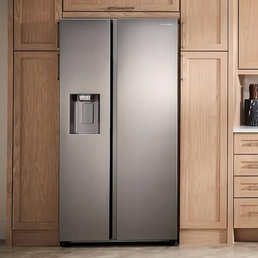 Samsung 27.4 cu. ft. Large Capacity Side-By-Side Refrigerator, Stainless Steel, RS27T5200SR/AA