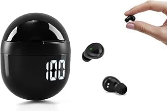 Invisible Mini Sleep Earbuds Wireless Bluetooth, Ultra-Light Comfort Fit Sleep Headphones for Side Sleepers, Unique Tumbler Portable Charging Case, Soft In-Ear Ear Plugs for Sleeping Small Ears Gym