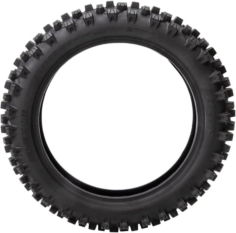 Tusk EMEX T-35® Soft/Intermediate Terrain Dirt Bike Front and Rear Tire Set – Front 60/100x12 & Rear 70/100x10 – Deep Tread Off-Road Trail Tires – Tube Type Motocross Motorcycle Tires