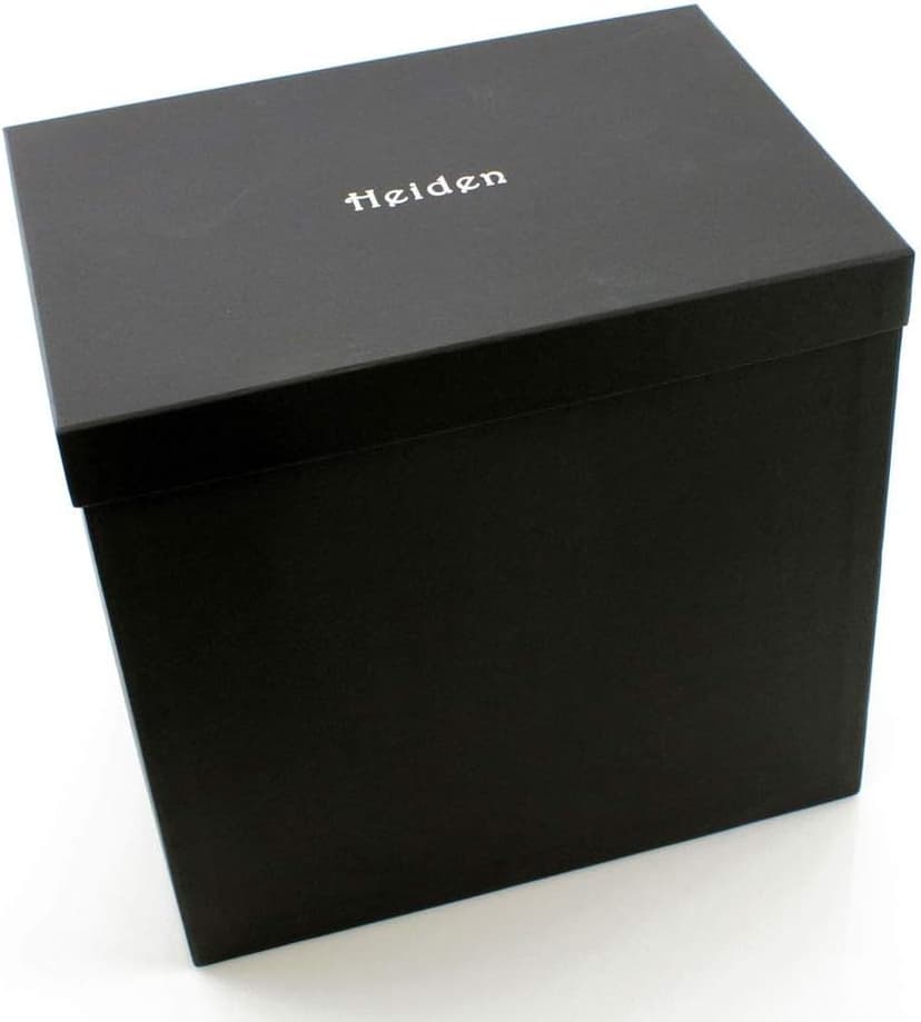 Heiden Double Watch Winder in Walnut - Automatic Watch Window for 2 Watches - Japanese Motor - Zero Magenetization - Use Batteries or Adapter Dual Watch Winder for Automatic Watches for Rolex