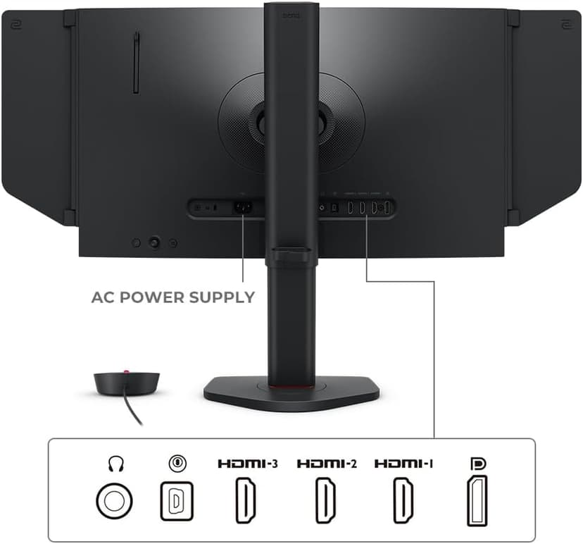 BenQ Zowie XL2540X+ 24.1 New Fast TN 280Hz Gaming Monitor, 1080p, Auto Game Mode by XL Setting to Share, Height Adjustment Powered by Industrial-Grade Bearing Design, S Switch, Shielding Hood