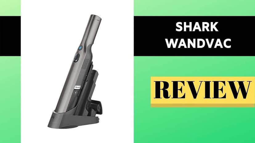 Shark WV201 WANDVAC Handheld Vacuum (Renewed) Lightweight at 1.4 Pounds with Powerful Suction, Charging Dock, Single Touch Empty and Detachable Dust Cup (WV201BLK Black)