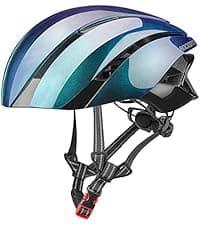 ROCKBROS Bike Helmet for Adult Men Women with Suggested Fit 58-65cm, Detachable Magnetic Goggles & Sun Visor, Lightweight with Adjustable Side and Chin Strap, Suitable for Myopia Glasses