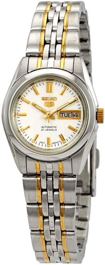 SEIKO Series 5 Automatic White Dial Ladies Watch SYMA35