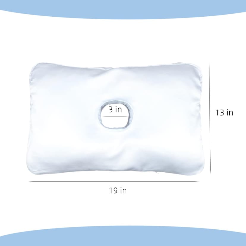 pinklilycare Pillow with a Hole for CNH and Ear Pain Ear Inflammation Pressure Sores Side Sleeping Pillow Ear Guard Pillow