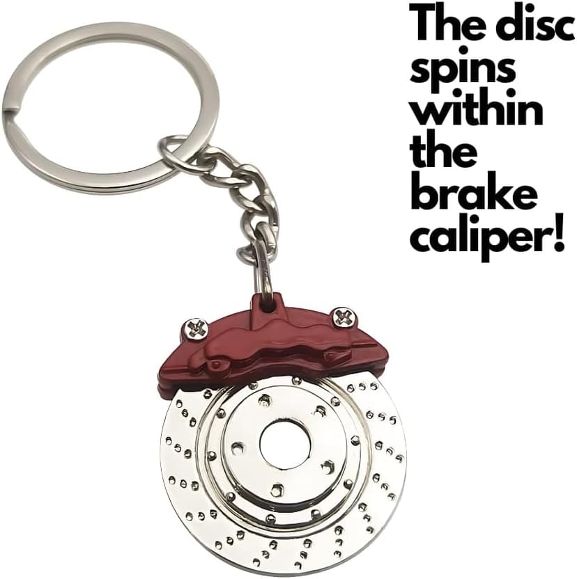 5pc Car Lovers Key Chain Set - Manual Gear Shifter | Wheel Rim | Spanner | Turbo | Brake Disc Keychain | Auto Enthusiast Gift Set | Car Truck Bike | Parts Keyring B0BZ8L2BS2