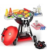 Joyin Play Kitchen Toys, Pretend Food Kitchen Accessories Girls Toy with Coffee Maker, Mixer, Toaster with Realistic Lights& Sounds, Birthday Gift for Kids B0CLVF5HM5