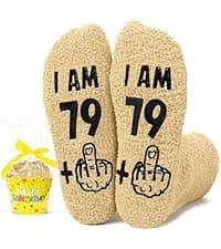 HAPPYPOP Birthday Gift Ideas - Socks for Senior Women Over 80, Best Gifts for 80 Year Olds