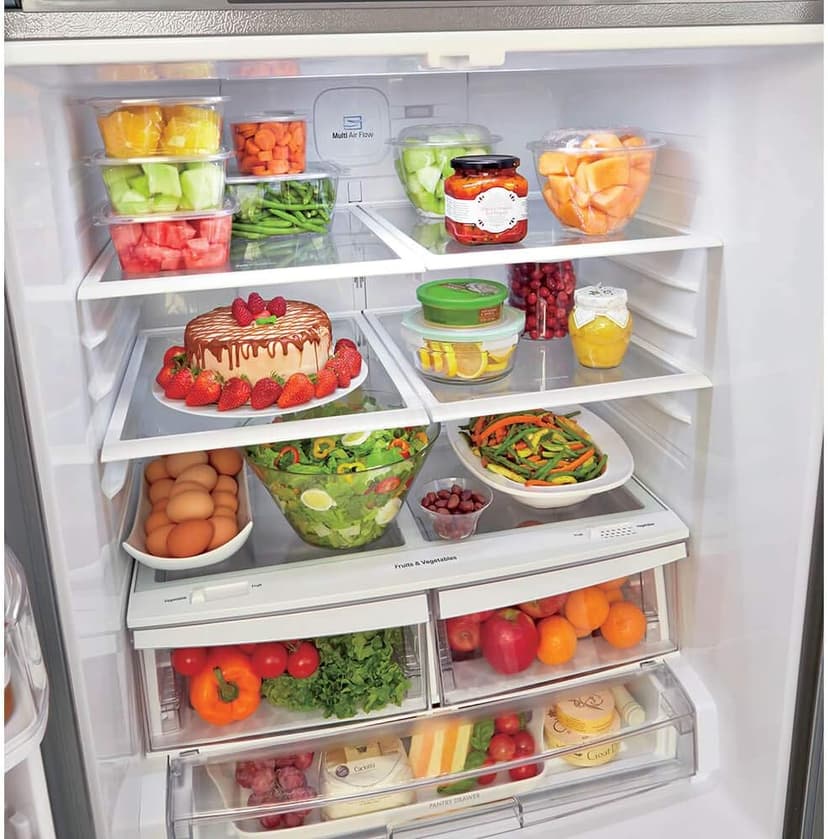LG LFDS22520S - Refrigerator/Freezer - French Door Bottom Freezer with Water Dispenser - Stainless Steel