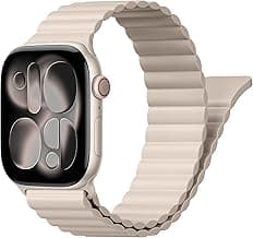 Magnetic Sport Bands for Apple Watch Band 40mm 38mm 41mm 42mm 44mm 45mm 46mm iWatch bands for Women Men,Silicone Loop Strap Wristband for Apple Watch Series 11 10 9 8 7 6 5 4 3 SE 3/2nd Ultra/3/2 49mm