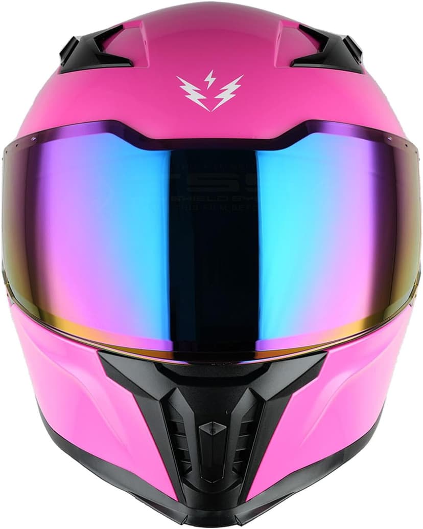 1Storm Motorcycle Full Face Helmet for Adults Men and Women Street Bike Racing Helmet DOT Approved with one Extra Clear Shield