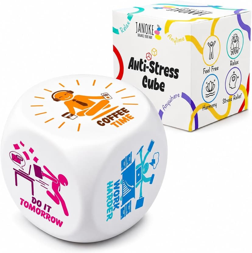 Stress squishy cube for office anxiety fidget breaks; funny coworker gift and white elephant gift for men and women Stress Cube – Squishy Fidget Toy for Adults, Quiet Stress Relief Desk Toy B0DRW6W926