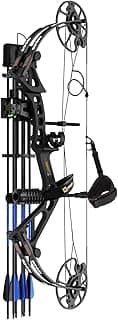 Sanlida Dragon X7 Ready to Hunt Compound Bow Package for Adults, Archery Compound Bow and Arrow Set, 0-70 Lbs Draw Weight, No Bow Press Needed, RH Only, Limited Life-time Warranty