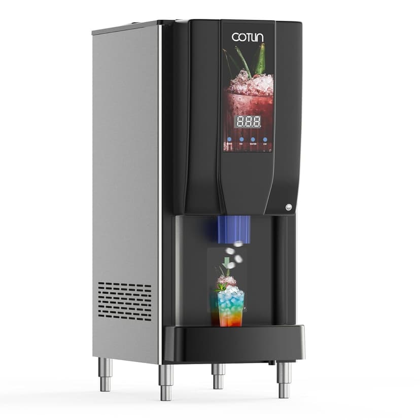 COTLIN Commercial Nugget Ice Maker, 250 lbs/Day Ice Machine with 7 lb Storage Bin, 3-in-1 Smart Modes, SECOP Compressor, Energy Efficient, ETL Certified, Ice Maker for Commercial and Home