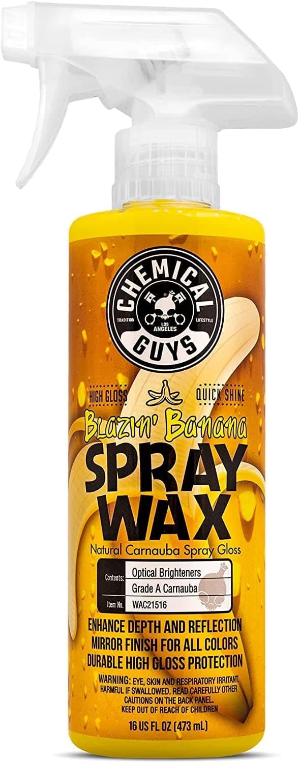 Chemical Guys Spray Wax Blazin' Banana - Carnauba Car Wax Spray for High Gloss Shine and Protection, Safe for Cars, Trucks, SUVs, RVs, and More - 16 oz