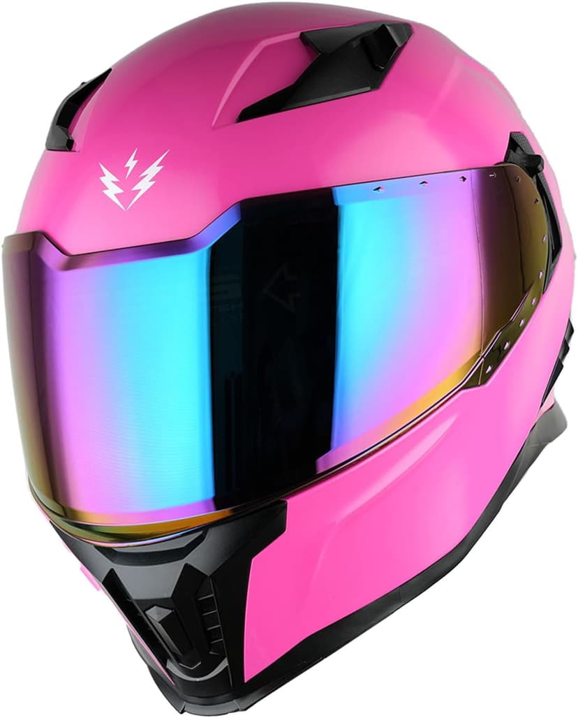 1Storm Motorcycle Full Face Helmet for Adults Men and Women Street Bike Racing Helmet DOT Approved with one Extra Clear Shield