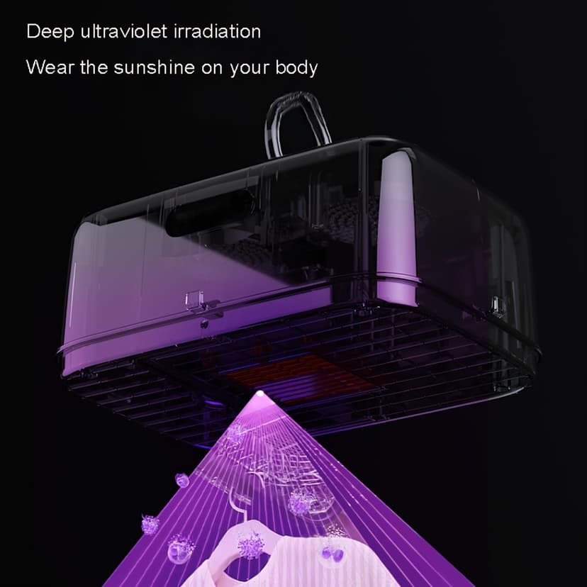 Portable Electric Clothes Dryer, Foldable Baby Garment Drying Rack with 3 Speed Settings, Travel-Friendly Hanging Wardrobe Dryer with Digital Display