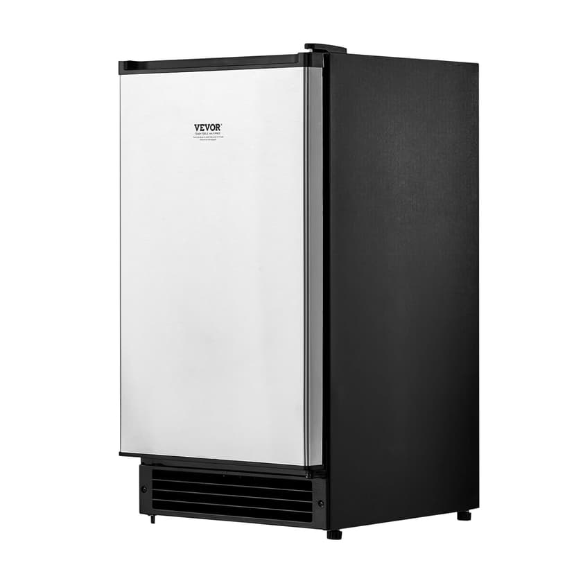 VEVOR Undercounter Built-in Ice Maker, 15 Lbs/Day Under Counter Ice Maker Machine with Reversible Door Stainless Steel, Freestanding Ice Maker for Commercial Home Kitchen, No Drain Required