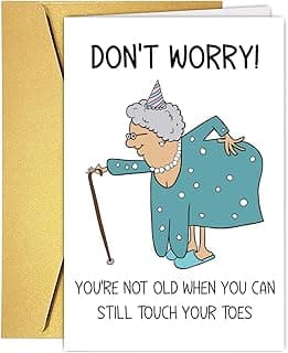 Rude Birthday Card Friendship Card for Woman, Funny Getting Older Card for Friends Bestie Family Wife, Gag 50th 60th 70th 80th 90th Birthday Gift Mom Grandma, Happy Birthday Card Old Age Women