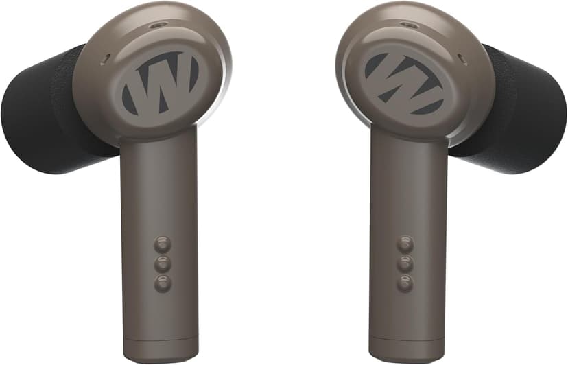 Walker's Disrupter Bluetooth Earbuds - Hunting Range Shooting Active Lifestyle Ear Protection Hearing Enhancement Noise-Cancelling Rechargeable Wireless Electronic Earbuds - FDE