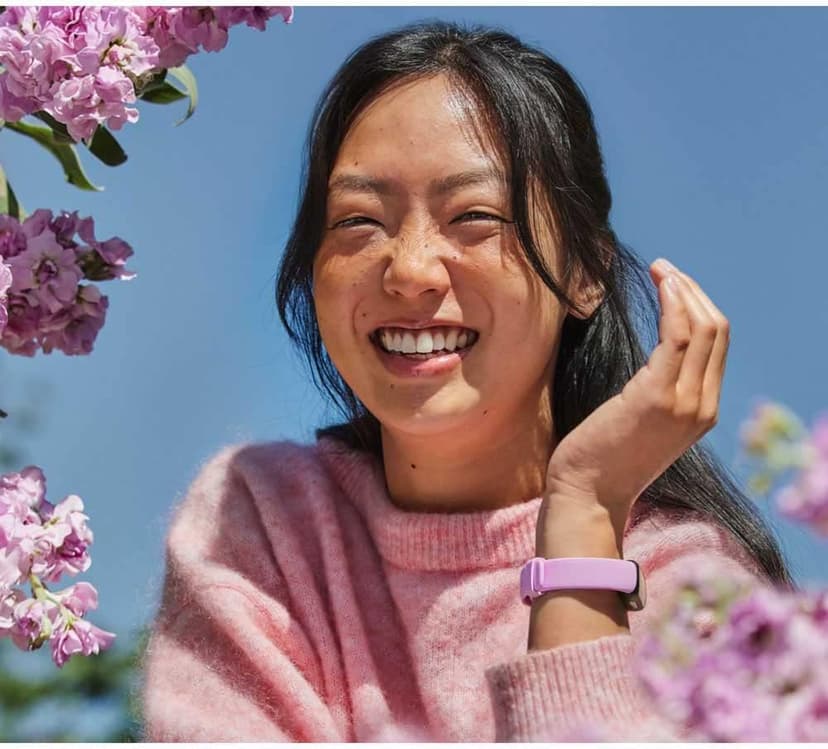 Fitbit Inspire 3 Fitness Tracker – Advanced Health Insights with Stress Management, Workout Intensity & Sleep Tracking, 24/7 Heart Rate, Includes Small and Large Classic Bands (Lilac Bliss/Black)