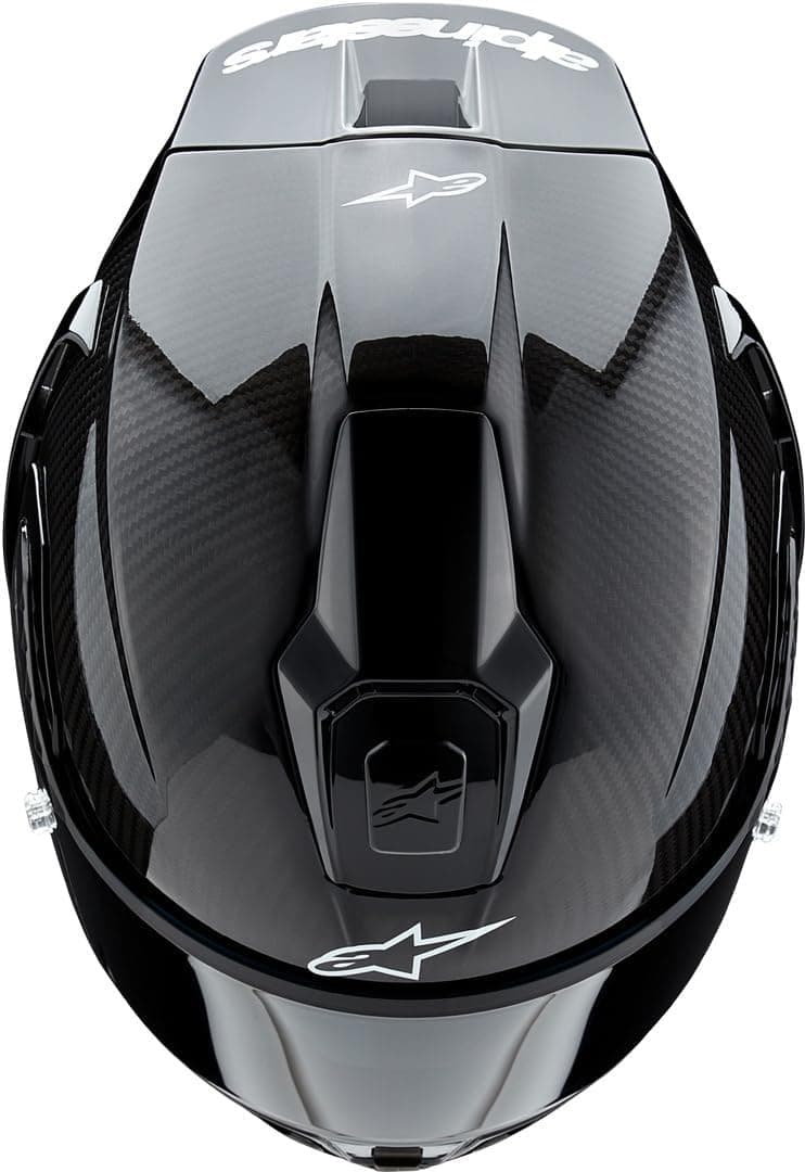 Alpinestars Supertech R10 Solid Helmet, Carbon Shell, CE-Certified, Advanced Ventilation & Fit