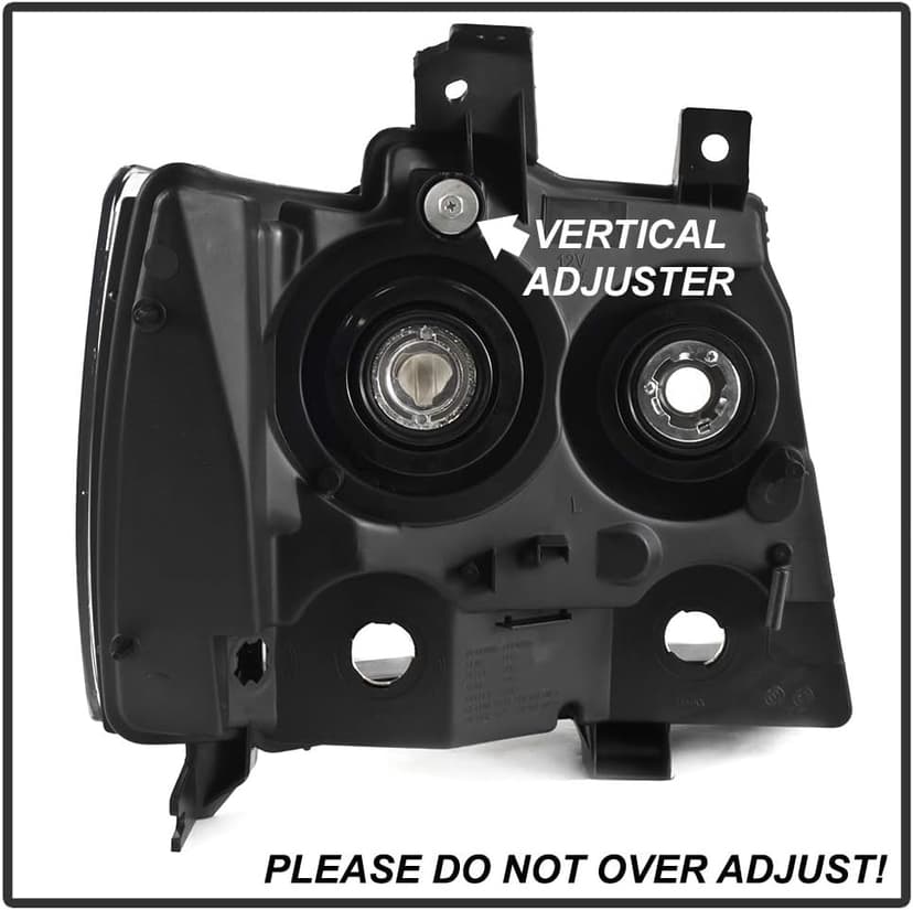 ACANII - For Black 2007-2014 Chevy Suburban Tahoe Avalanche Headlights Aftermarket Driver + Passenger Side
